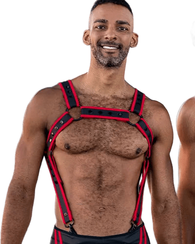 Mr.S Leather FuckGear Crossbow Harness Black/Red
