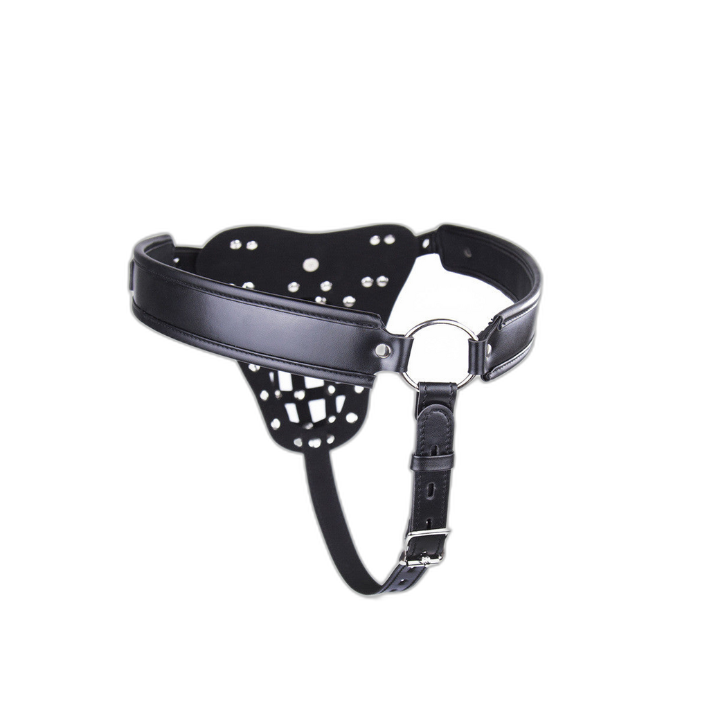 Leather Chastity Jockstrap
