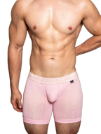 2 Pack Men's Trendy Breathable Ice Silk Boxer Briefs