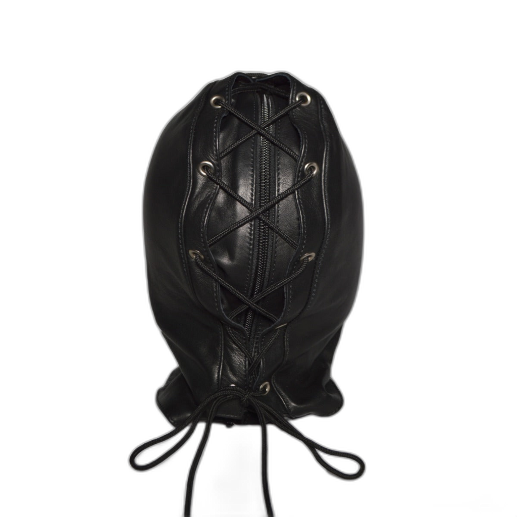Prowler RED Leather Double Hood With Front Zipper Black