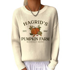 Sweet And Casual Women's Crew-neck Sweatshirt With Print