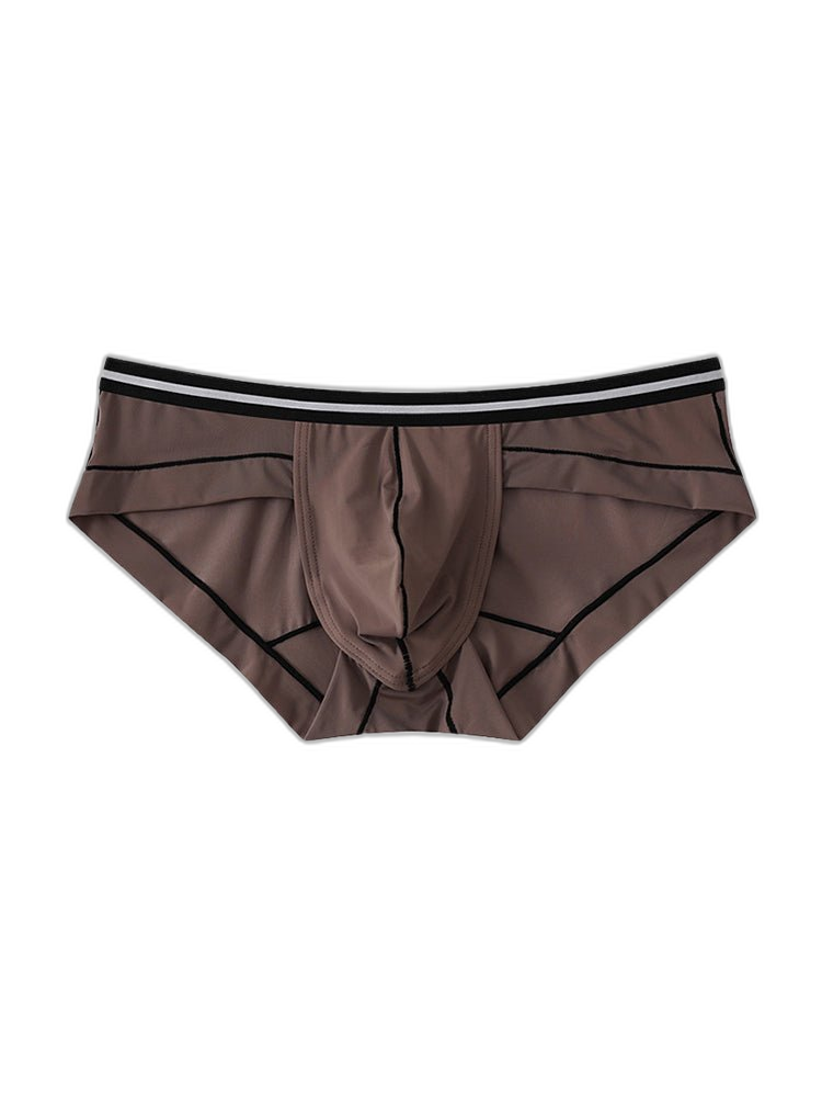 3 Pack Men's Semi-Transparent Comfortable Soft Skin-Friendly Minimalist Briefs