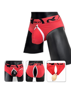 2 Pack Men's Detachable Pouch Open-Crotch Breathable Modal Soft Briefs