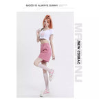 Women's Denim Shorts Fashion Retro Summer High-waisted Slim Wide-leg Pants