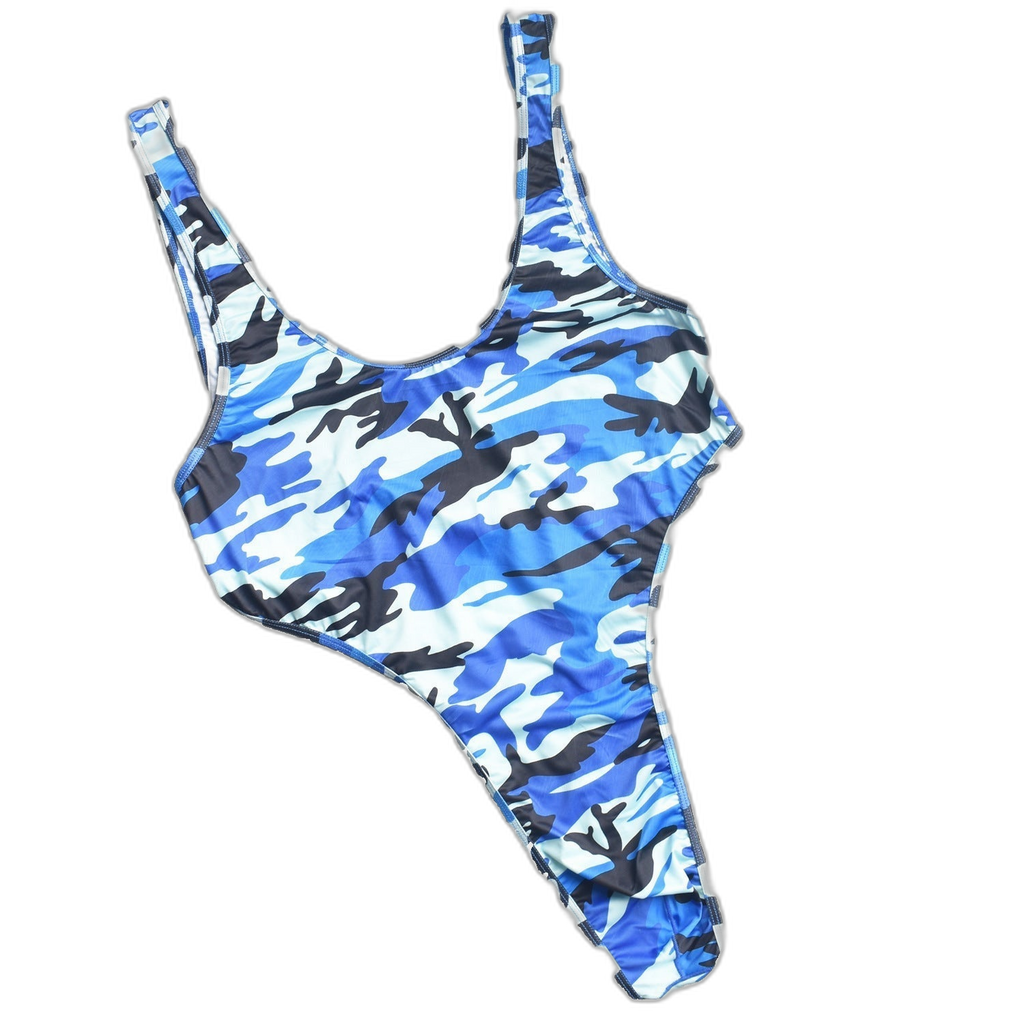 Camo Thong Bodysuit