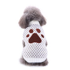 Pet Bone Stripe High Neck Christmas Sweater