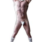 'Show It All' Mens Fishnet Bodysuit