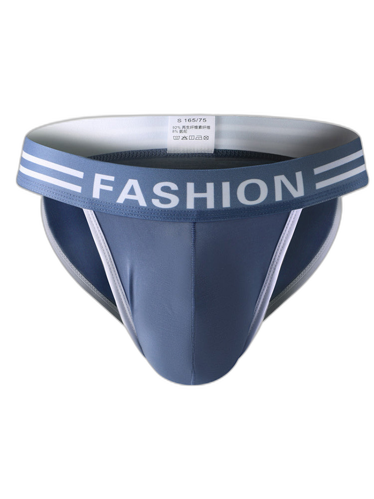 3 Pack Men's High-Cut Sexy Comfortable U-Convex Breathable Briefs