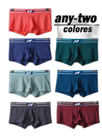 2 Pack Separated Pouch Comfy Mens Boxer Briefs
