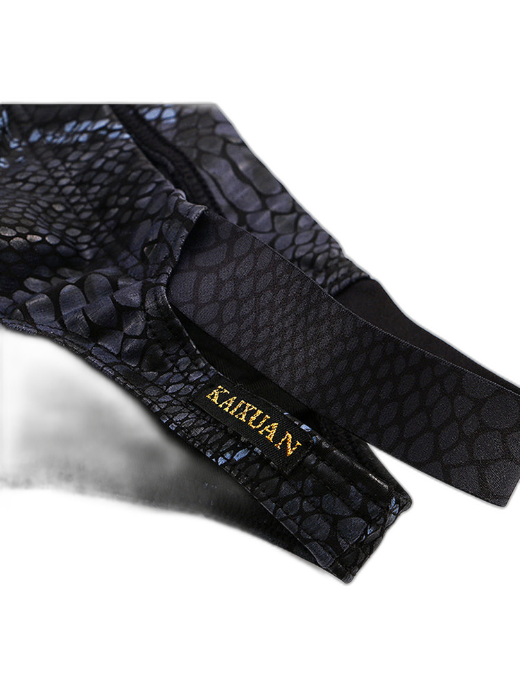 2-pack Men's Snake Print Hollow Briefs
