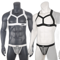Chest Harness + Mesh Jockstrap Erotic Clubwear