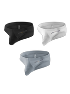 3 Packs of Men's Ice Silk Seamless Convex Pouch Briefs
