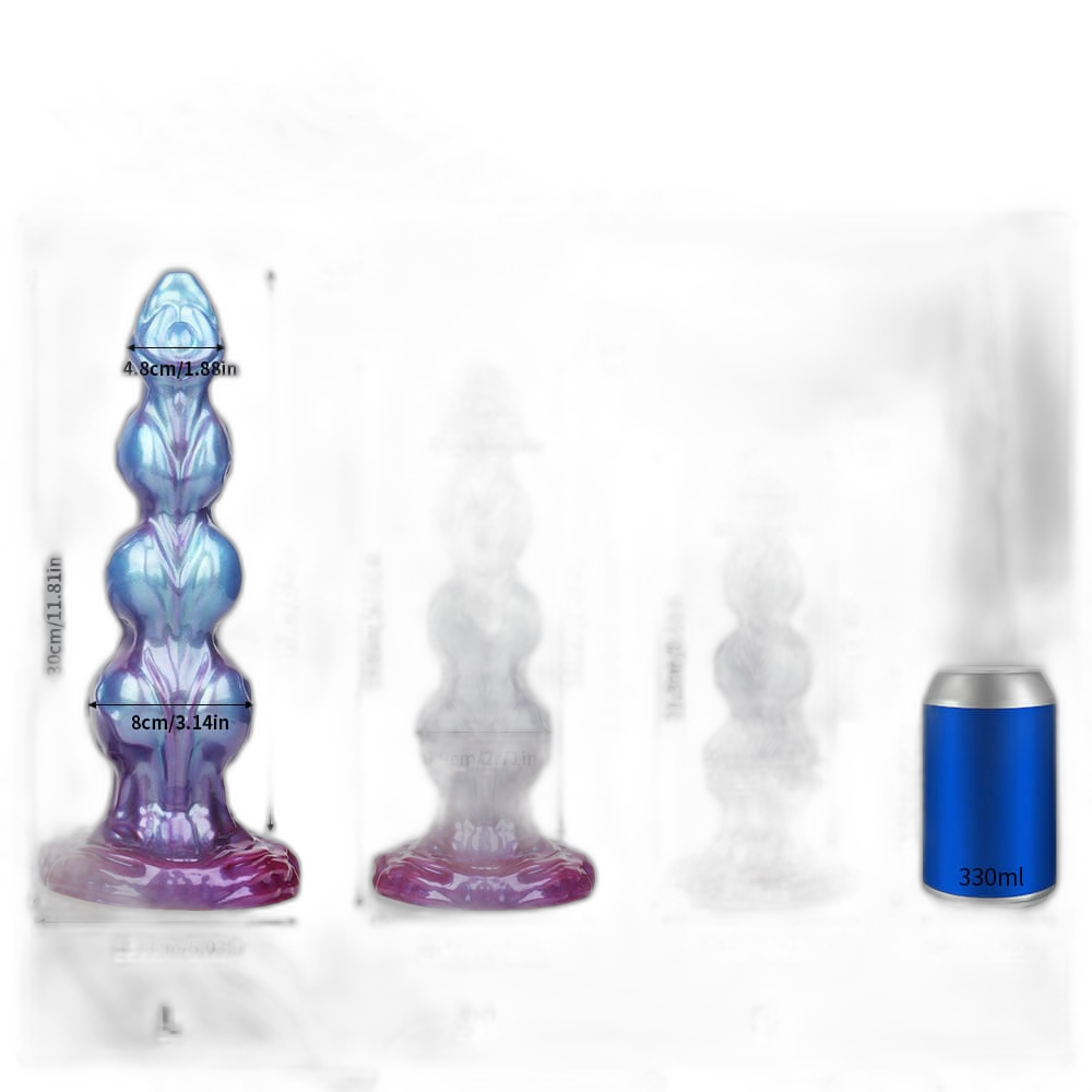 Nebulon - 3 Knots Dildo - Alien Fantasy Dildo - 3 Sizes