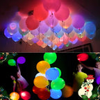 CEAGGDY 20 LED Light Up Balloons – 12-Inch Neon Flashing Balloons for Parties & Celebrations