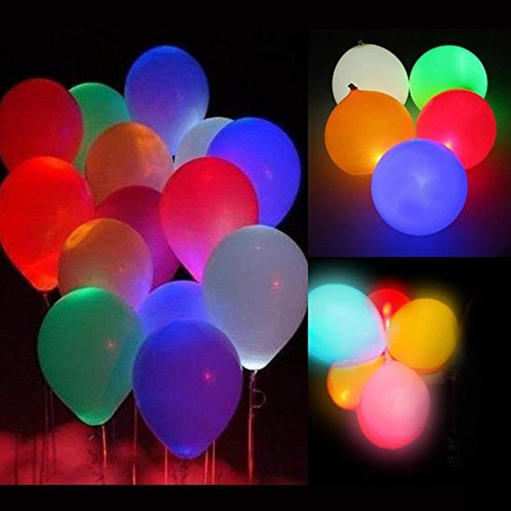 CEAGGDY 20 LED Light Up Balloons – 12-Inch Neon Flashing Balloons for Parties & Celebrations