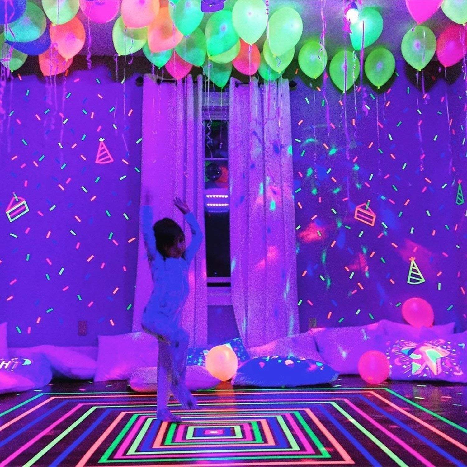 CEAGGDY 20 LED Light Up Balloons – 12-Inch Neon Flashing Balloons for Parties & Celebrations