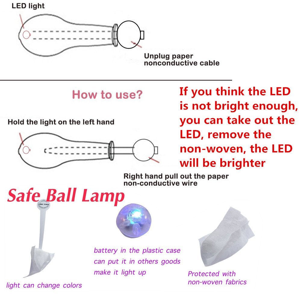 CEAGGDY 20 LED Light Up Balloons – 12-Inch Neon Flashing Balloons for Parties & Celebrations