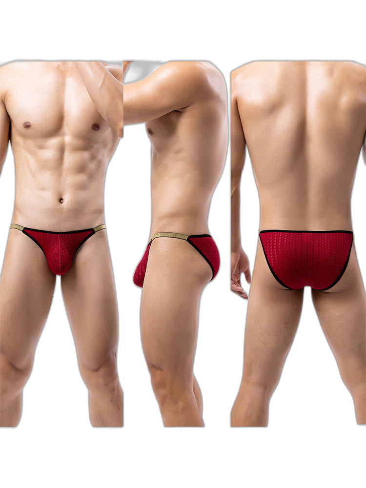 3 Pack Men's Sexy Low-Rise Hip-Lifting Briefs