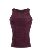 Mens Waist Body Shaper Vest T-Shirt Tank Tops