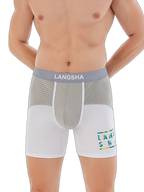 Men's Anti-Chafing Sports Boxer Briefs with Spacious Pouch