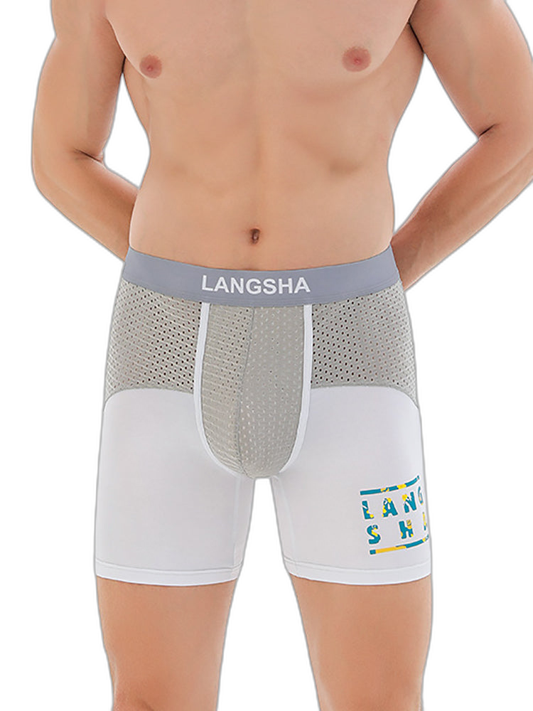Men's Anti-Chafing Sports Boxer Briefs with Spacious Pouch