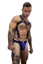 Breedwell Illuminator Body Harness Blue Holo