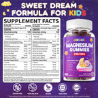 CEECISEE Magnesium Gummies for Kids 4+ | Organic Chewable Magnesium with B6, D3, Zinc + L-Theanine | Zzz Aid