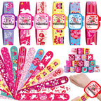 Celltestria 24-Pack Valentine Slap Bracelets with Cards – Kids Party Favors & Classroom Gifts