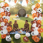 Censen 45 Pieces Sports Balloons 12 Inch – Latex Balloons for Football, Basketball, Baseball & Soccer Party Decor