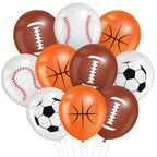 Censen 45 Pieces Sports Balloons 12 Inch – Latex Balloons for Football, Basketball, Baseball & Soccer Party Decor