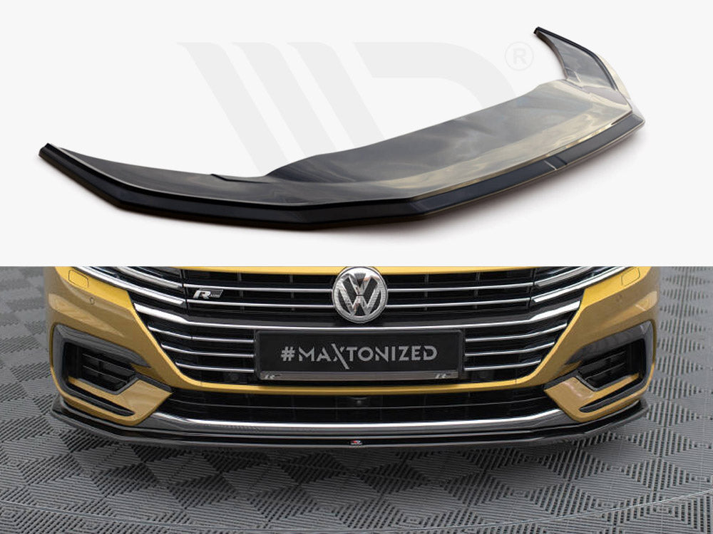 Maxton Design - Front Splitter V.1 Volkswagen Arteon R-Line Sedan / Shooting Brake Mk1