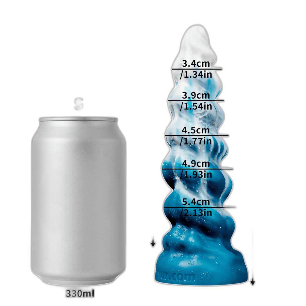 Conqueror - Fantasy Silicone Dildo - Alien Spiral Dildo - 5 Sizes