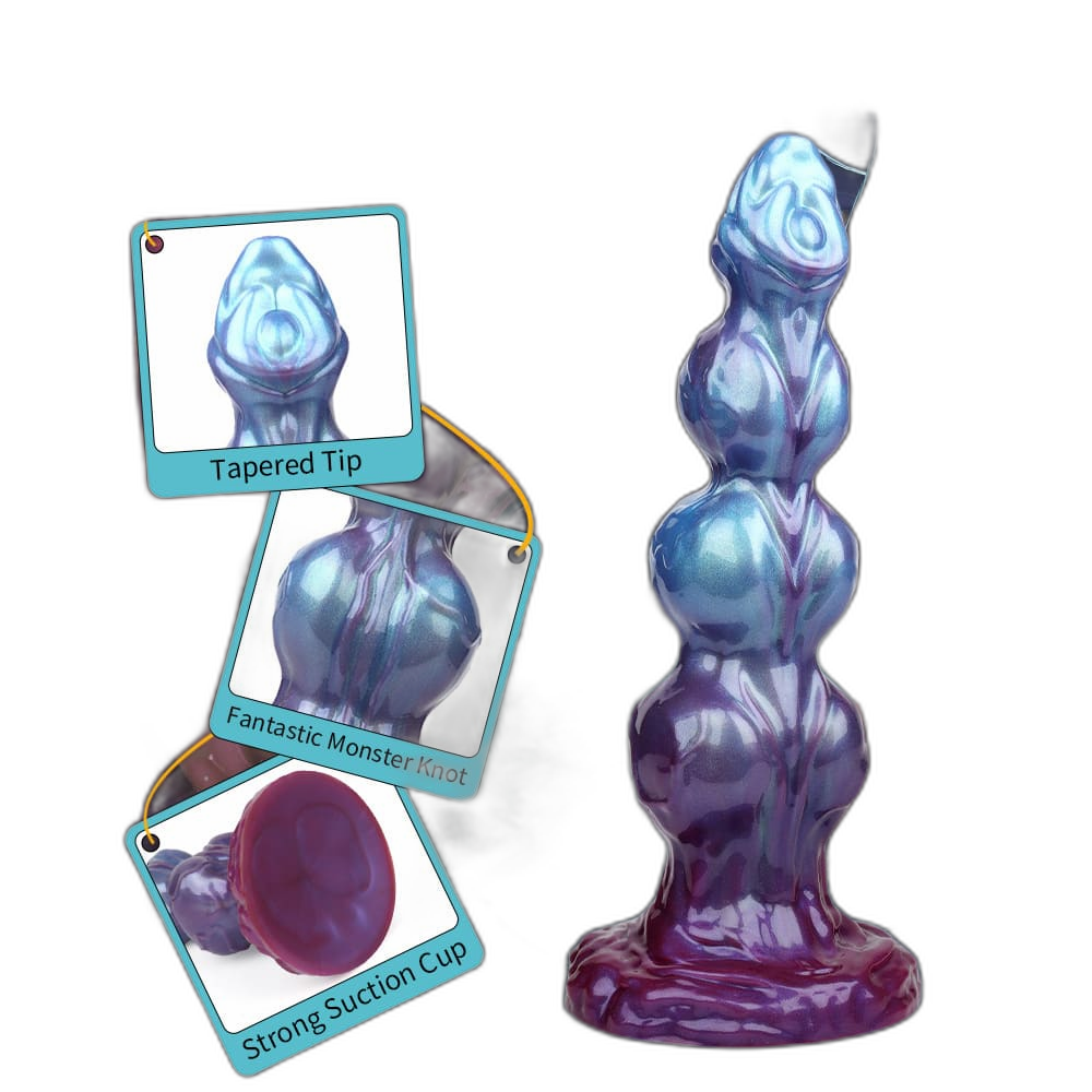 Nebulon - 3 Knots Dildo - Alien Fantasy Dildo - 3 Sizes