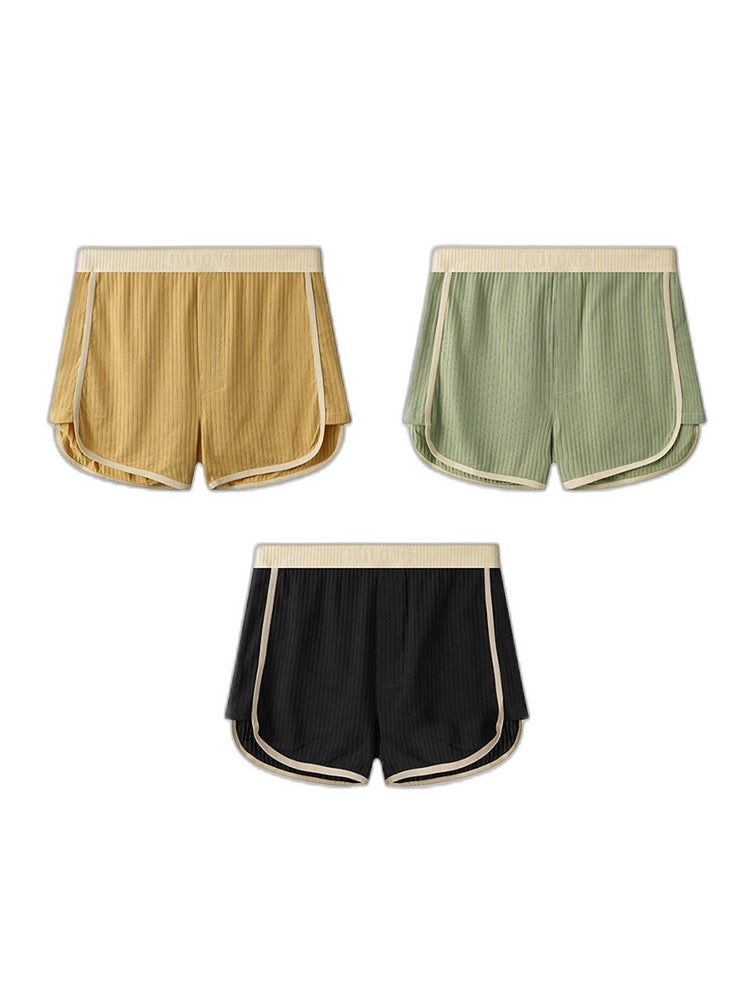 3 Pack Men's Ultra-Soft Cotton Solid Color Odor-Control Boxer Briefs