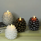 Christmas Pinecone Decoration Paraffin Real Wax Pinecone Candle Pinecone Pinecone Christmas Living Room Bedroom Light