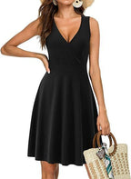 Women's Casual Fashion Floral Sleeveless Dress