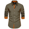 Contrast Color Shirt European And American Fashion Casual