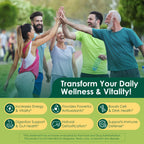Bio Spirulina & Chlorella Fruchtgummis – Veganes Protein, Super Greens, Vitamin C & D3, Zink & B12 | Zuckerfrei, 60 Stück