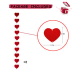 Chamrrille Anniversary Decorations Kit – 1000 Rose Petals & Red Heart Balloons