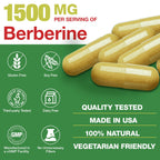 CHANUBITO 4-Pack Organic Berberine Supplement – High Potency Berberine HCl, Non-GMO