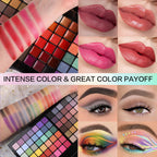 CHARMCODE Full Makeup Kit – All-in-One Cosmetic Set for Women (84 Eyeshadows, 36 Lip Colors)