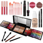 CHARMCODE Full Makeup Kit – All-in-One Cosmetic Set for Women (84 Eyeshadows, 36 Lip Colors)