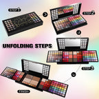 CHARMCODE Full Makeup Kit – All-in-One Cosmetic Set for Women (84 Eyeshadows, 36 Lip Colors)