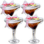 Charnoel 4-Pack Giant Espresso Martini Balloons – Cocktail Party Decor for Bachelorette & Bridal Showers