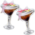 Charnoel 2-Pack Giant Espresso Martini Balloons – Foil Party Decor for Bachelorette, Birthday & Bridal Showers