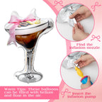 Charnoel 4-Pack Giant Espresso Martini Balloons – Cocktail Party Decor for Bachelorette & Bridal Showers
