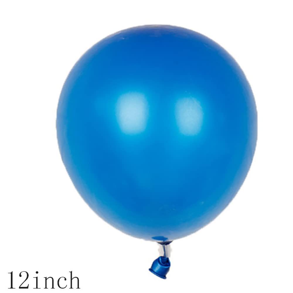 Chaungfu 11-Pcs Blue Foil Balloons for 8th Birthday – Confetti & Star Balloons Set