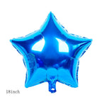Chaungfu 11-Pcs Blue Foil Balloons for 8th Birthday – Confetti & Star Balloons Set