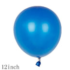 Chaungfu 11-Piece Blue 6th Birthday Balloon Set – Foil, Confetti, Stars & Latex for Kids Party