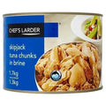Chef's Larder Skipjack Tuna Chunks in Brine 1.7kg (Drained Weight 1.3kg)